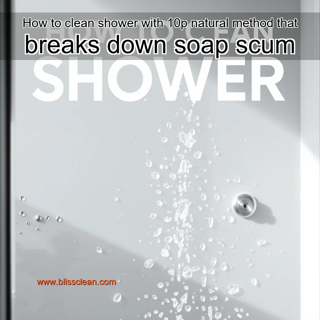 You are currently viewing How to clean shower with 10p natural method that breaks down soap scum