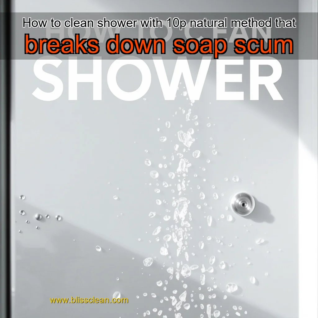 Read more about the article How to clean shower with 10p natural method that breaks down soap scum