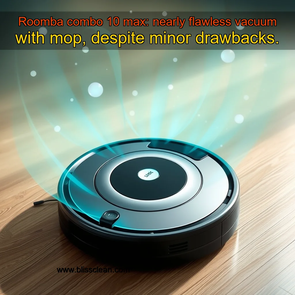 You are currently viewing Roomba combo 10 max: nearly flawless vacuum with mop, despite minor drawbacks.