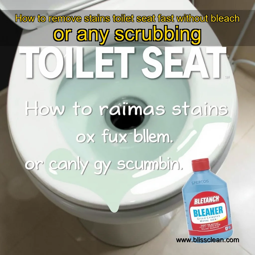 You are currently viewing How to remove stains toilet seat fast without bleach or any scrubbing