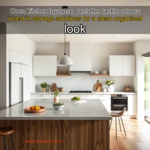 Read more about the article Open kitchen layouts : Declutter  tackle odours  invest in storage solutions for a clean  organised look