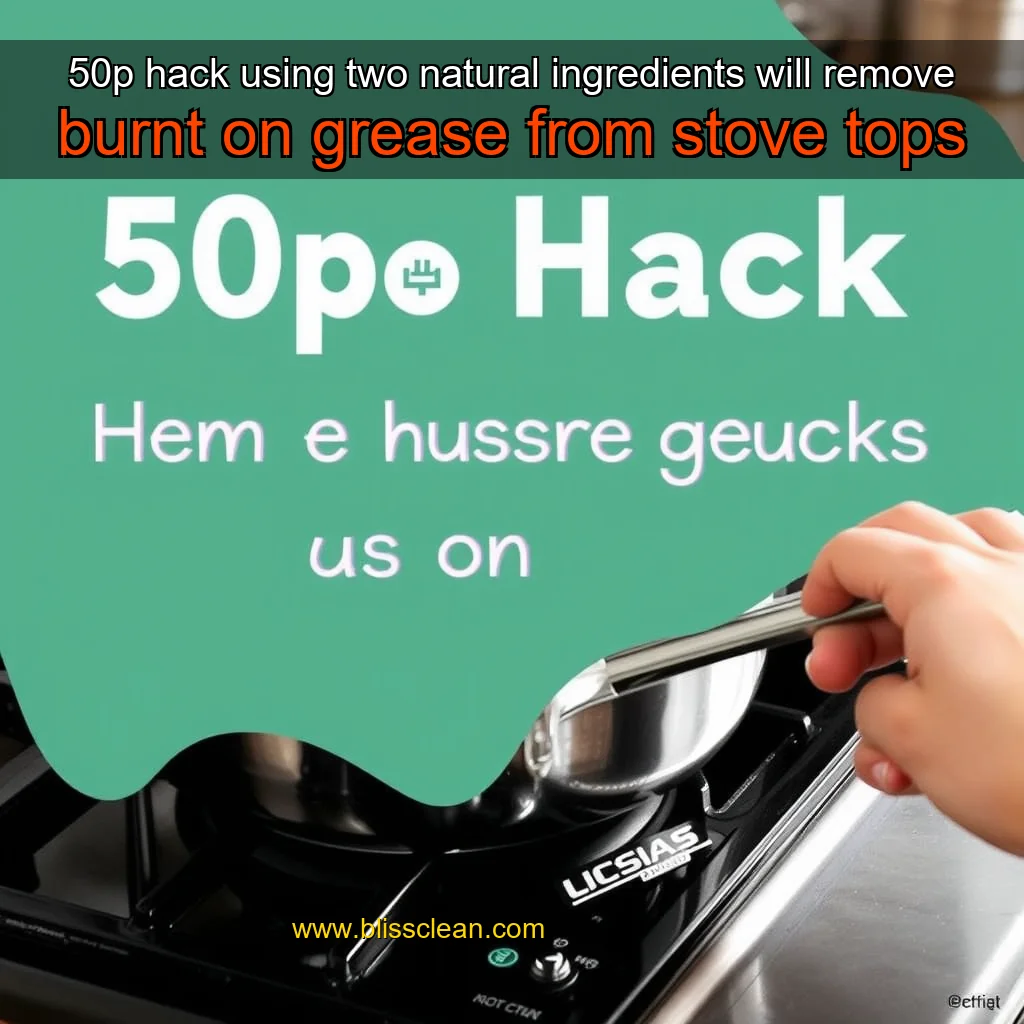 You are currently viewing 50p hack using two natural ingredients will remove burnt  on grease from stove tops