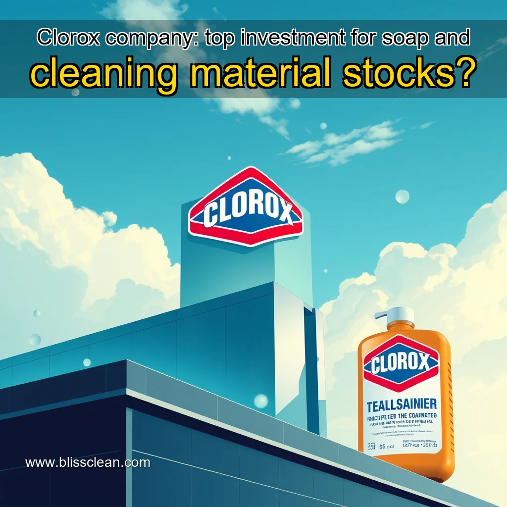 You are currently viewing Clorox company: top investment for soap and cleaning material stocks?