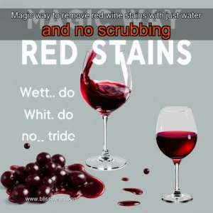Read more about the article Magic way to remove red wine stains with just water and no scrubbing