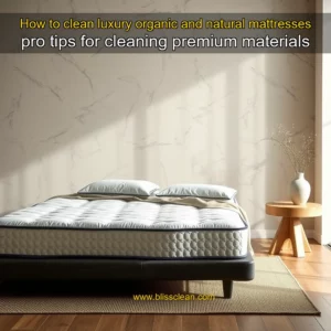 Read more about the article How to clean luxury  organic and natural mattresses pro tips for cleaning premium materials