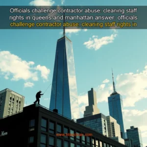 Read more about the article Officials challenge contractor abuse: cleaning staff rights in queens and manhattan


 answer: officials challenge contractor abuse: cleaning staff rights in queens and manhattan.