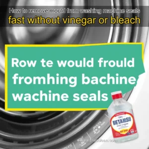 Read more about the article How to remove mould from washing machine seals fast without vinegar or bleach