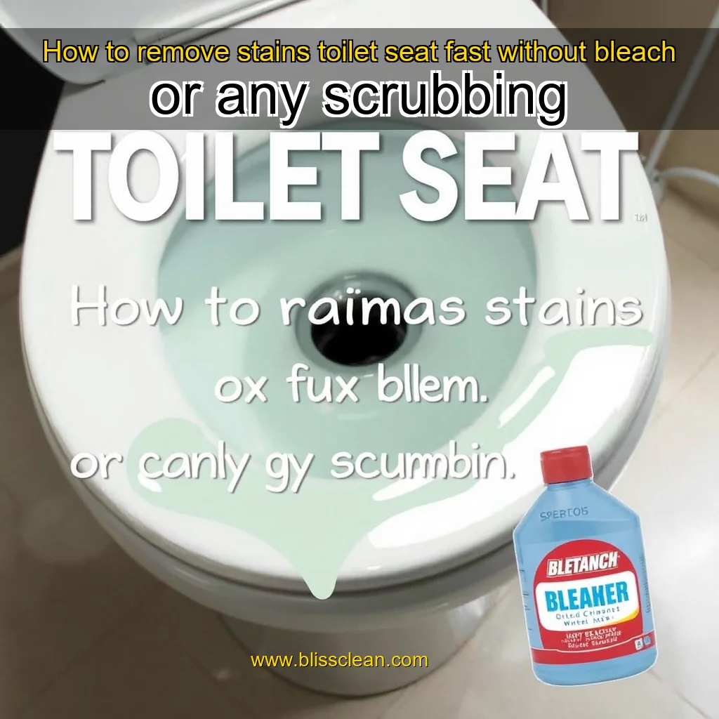 You are currently viewing How to remove stains toilet seat fast without bleach or any scrubbing