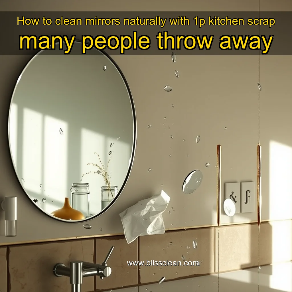 You are currently viewing How to clean mirrors naturally with 1p kitchen scrap many people throw away