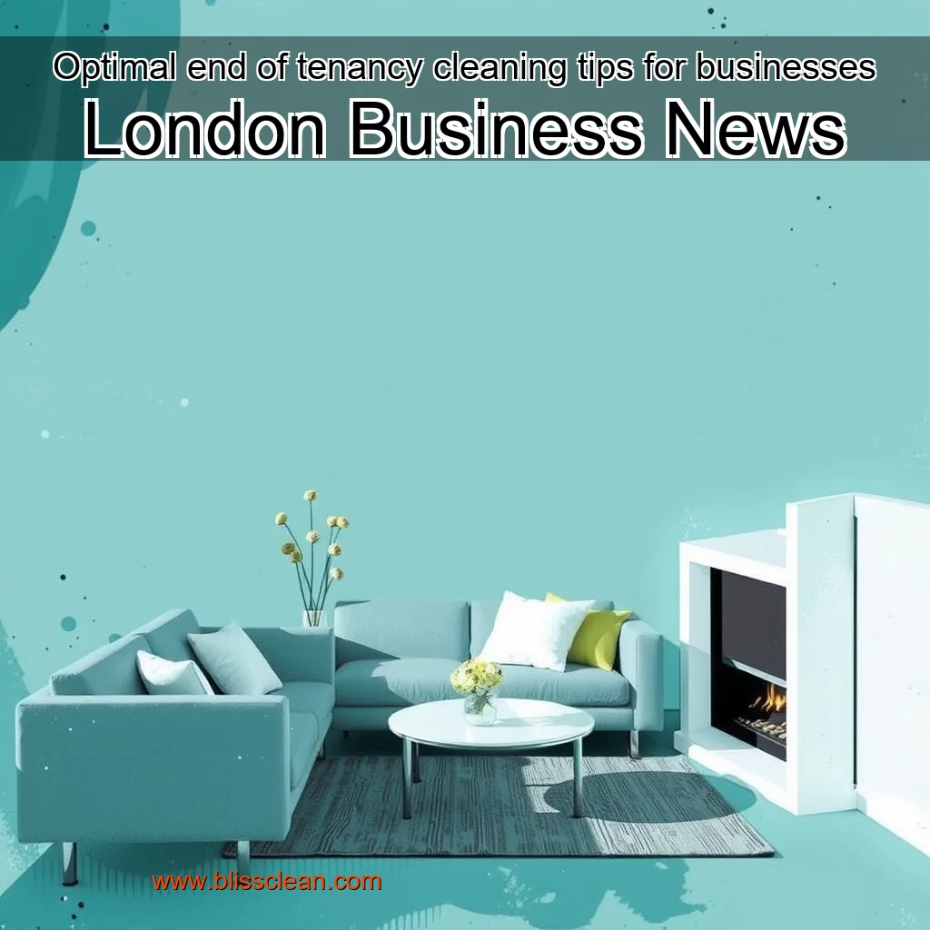 You are currently viewing Optimal end of tenancy cleaning tips for businesses  London Business News