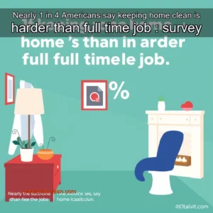 Read more about the article Nearly 1 in 4 Americans say keeping home clean is harder than full  time job : survey