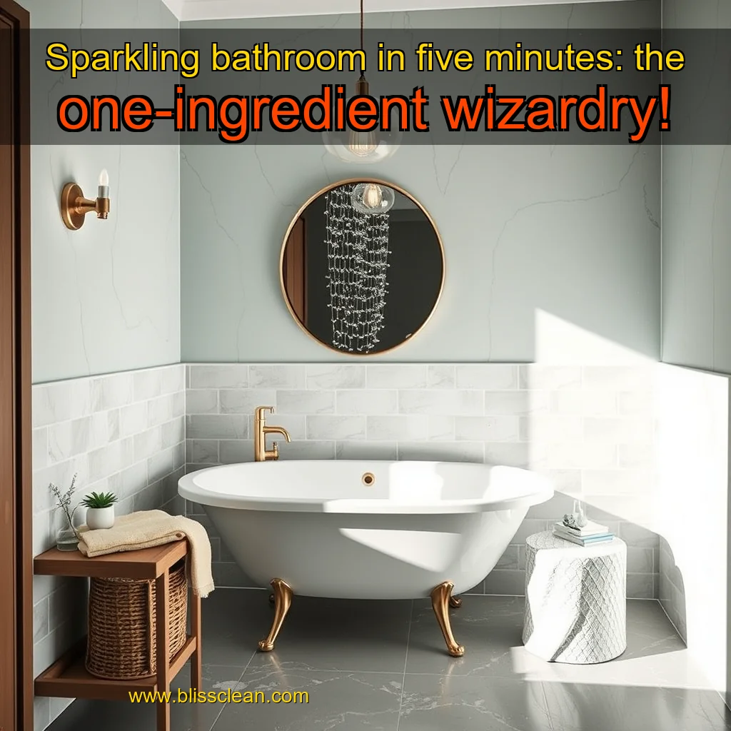 You are currently viewing Sparkling bathroom in five minutes: the one-ingredient wizardry!