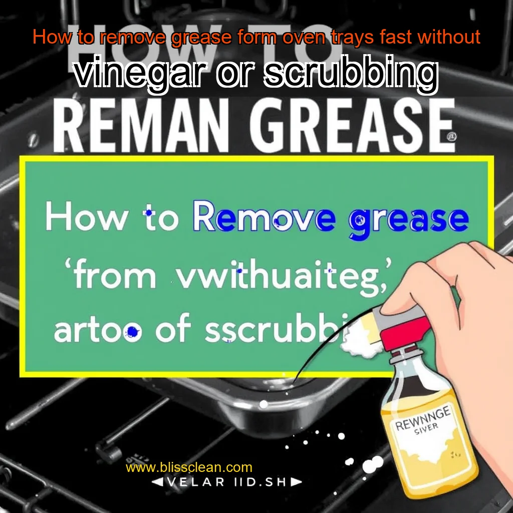 You are currently viewing How to remove grease form oven trays fast without vinegar or scrubbing