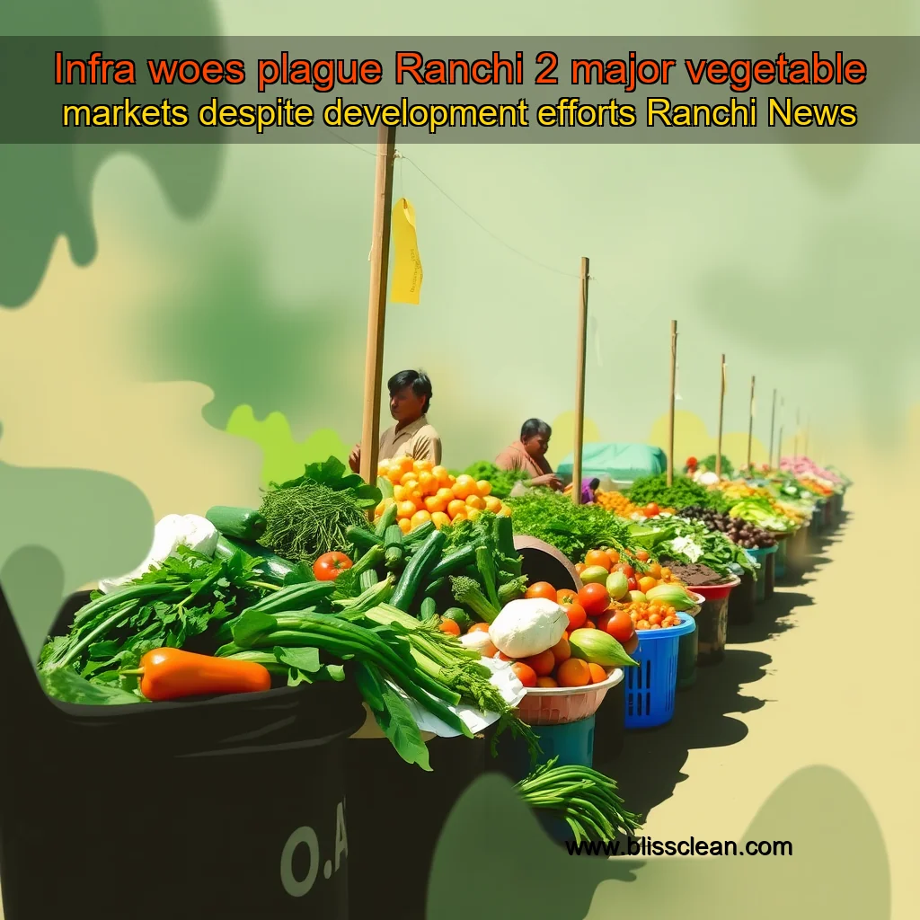 Read more about the article Infra woes plague Ranchi 2 major vegetable markets despite development efforts  Ranchi News