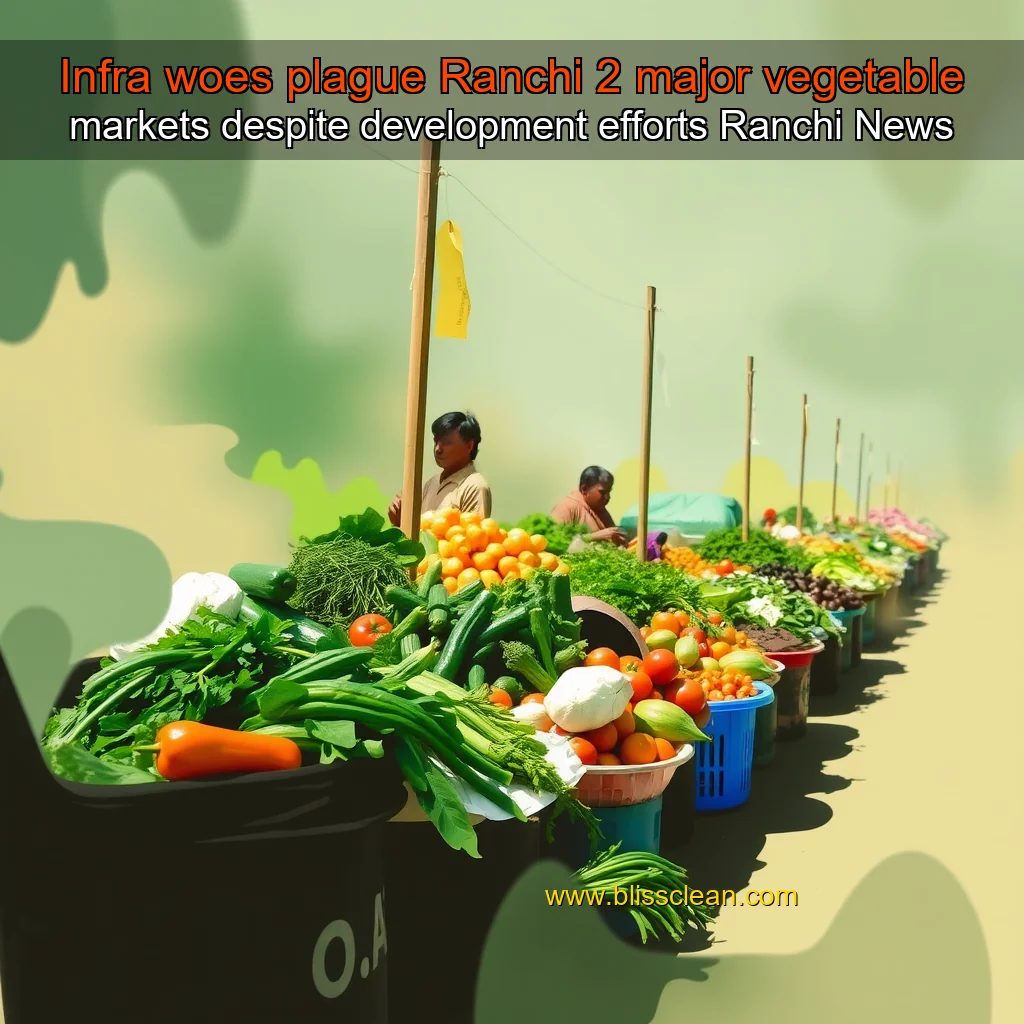 You are currently viewing Infra woes plague Ranchi 2 major vegetable markets despite development efforts  Ranchi News