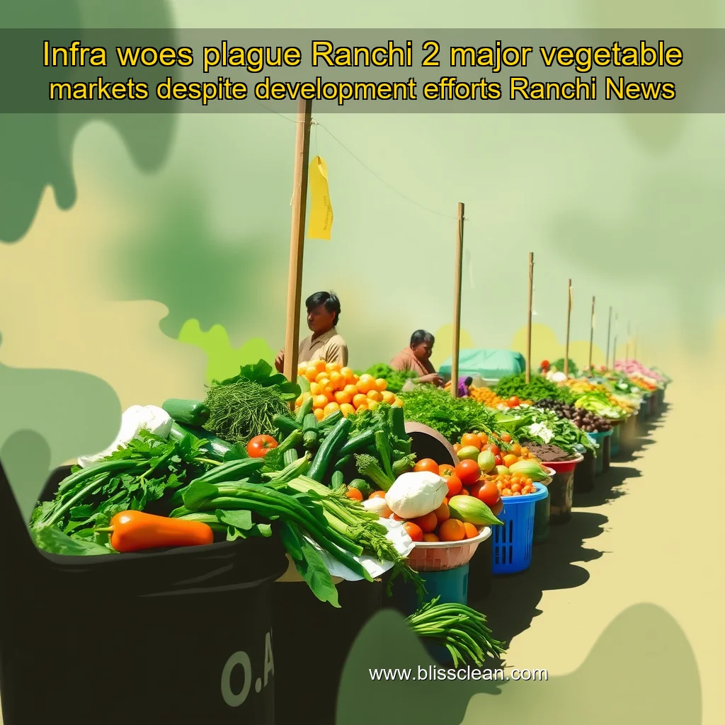 You are currently viewing Infra woes plague Ranchi 2 major vegetable markets despite development efforts  Ranchi News
