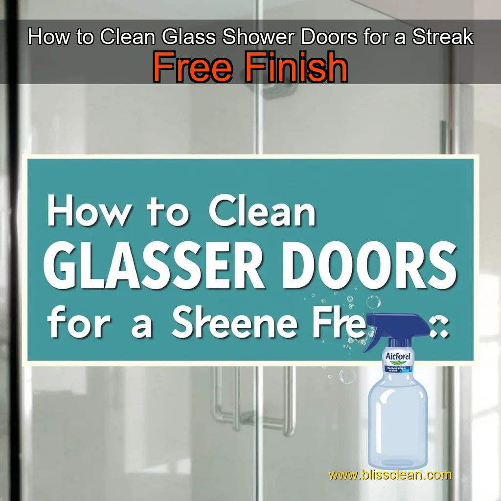 Read more about the article How to Clean Glass Shower Doors for a Streak  Free Finish