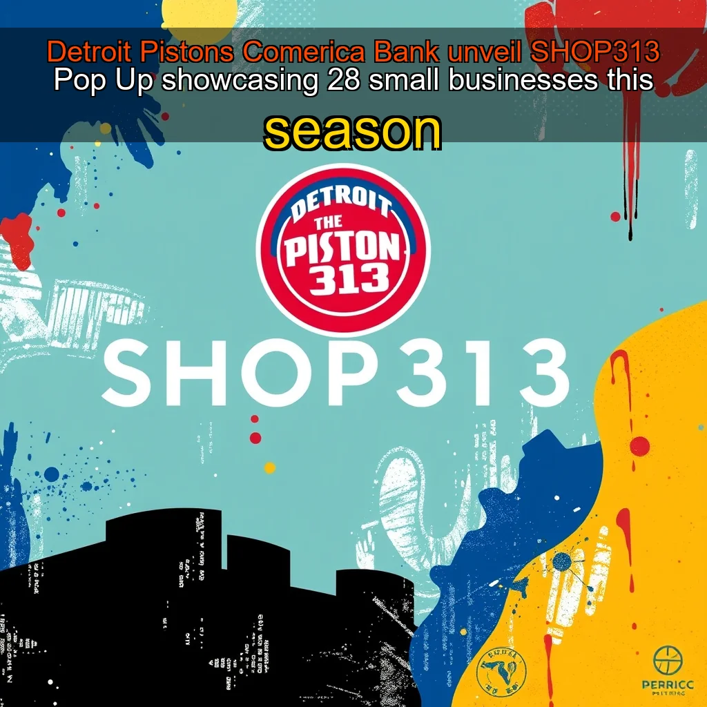 Read more about the article Detroit Pistons  Comerica Bank unveil SHOP313 Pop  Up showcasing 28 small businesses this season