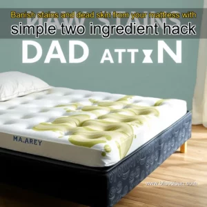 Read more about the article Banish stains and dead skin from your mattress with simple two  ingredient hack