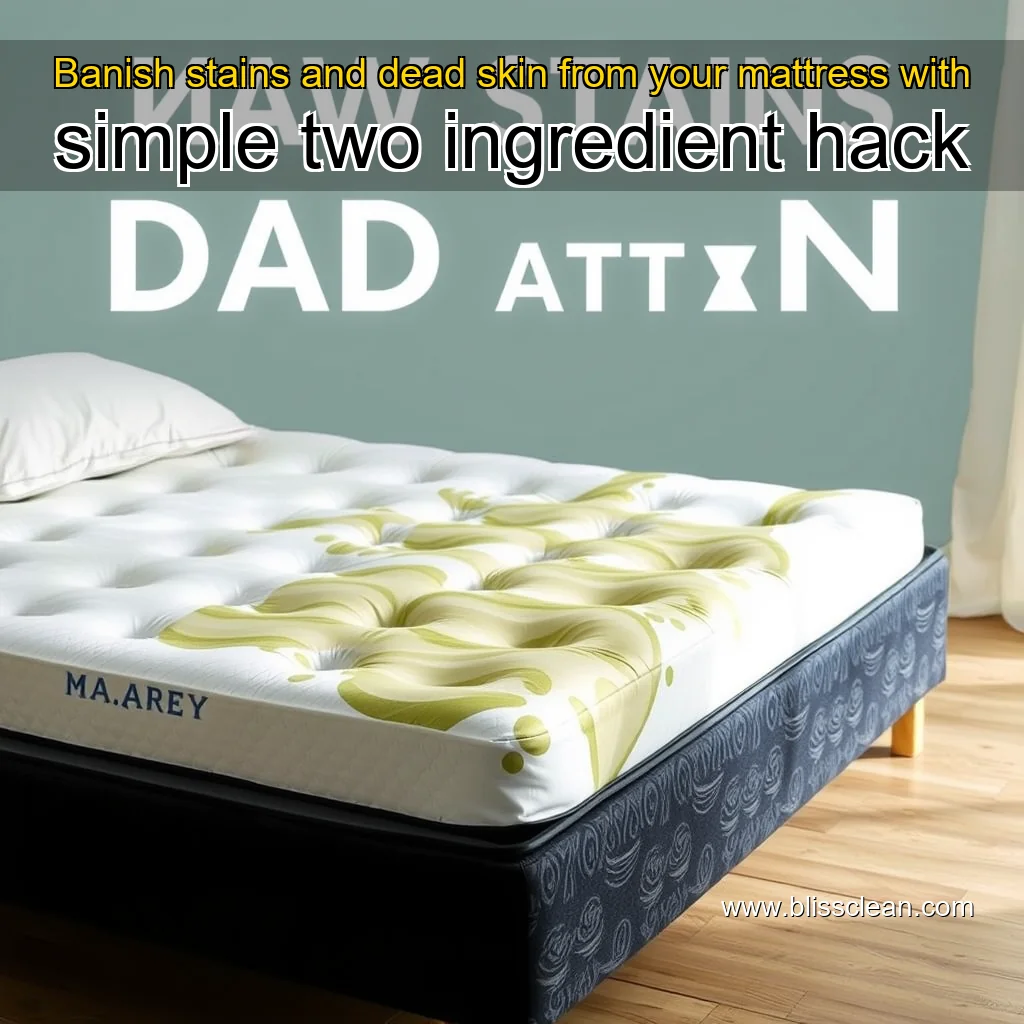 Read more about the article Banish stains and dead skin from your mattress with simple two  ingredient hack