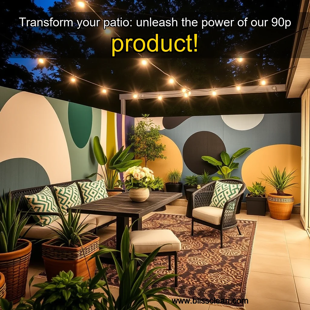 Read more about the article Transform your patio: unleash the power of our 90p product!