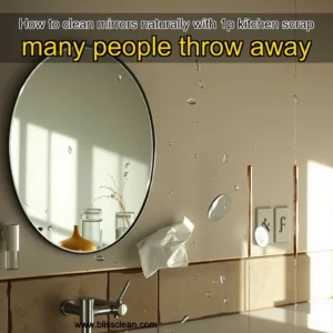 Read more about the article How to clean mirrors naturally with 1p kitchen scrap many people throw away