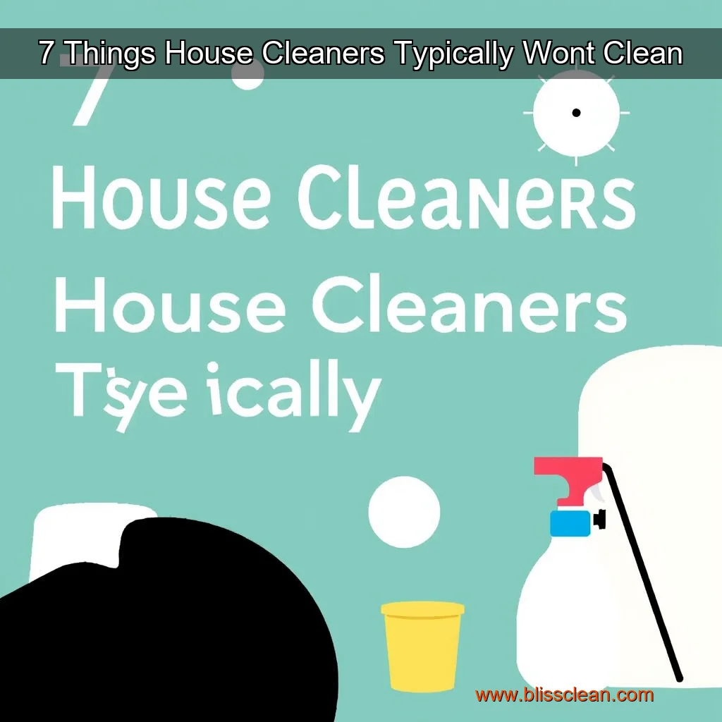 Read more about the article 7 Things House Cleaners Typically Wont Clean