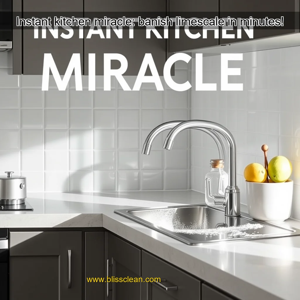 Read more about the article Instant kitchen miracle: banish limescale in minutes!