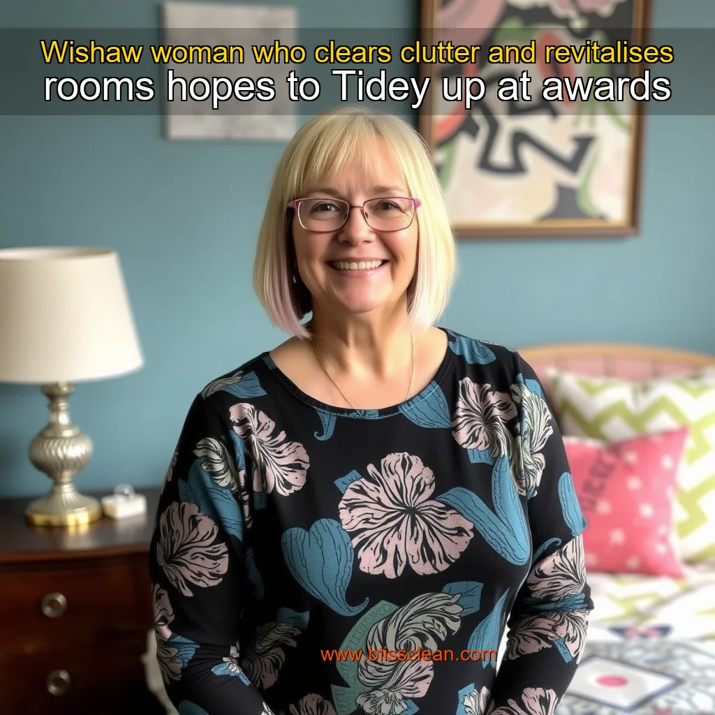 Read more about the article Wishaw woman who clears clutter and revitalises rooms hopes to Tidey up at awards