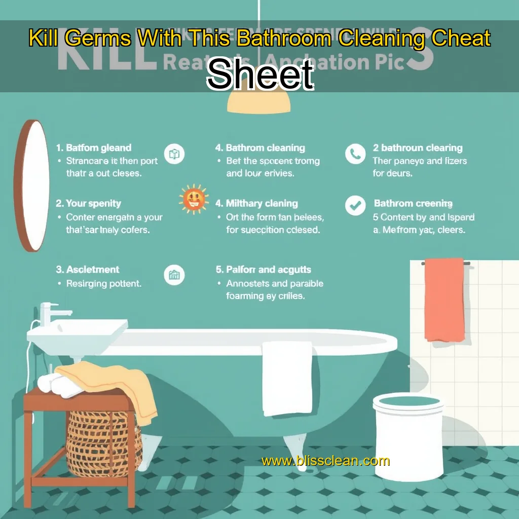 Read more about the article Kill Germs With This Bathroom Cleaning Cheat Sheet