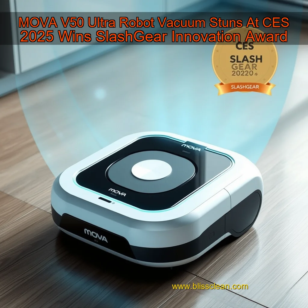 Read more about the article MOVA V50 Ultra Robot Vacuum Stuns At CES 2025  Wins SlashGear Innovation Award