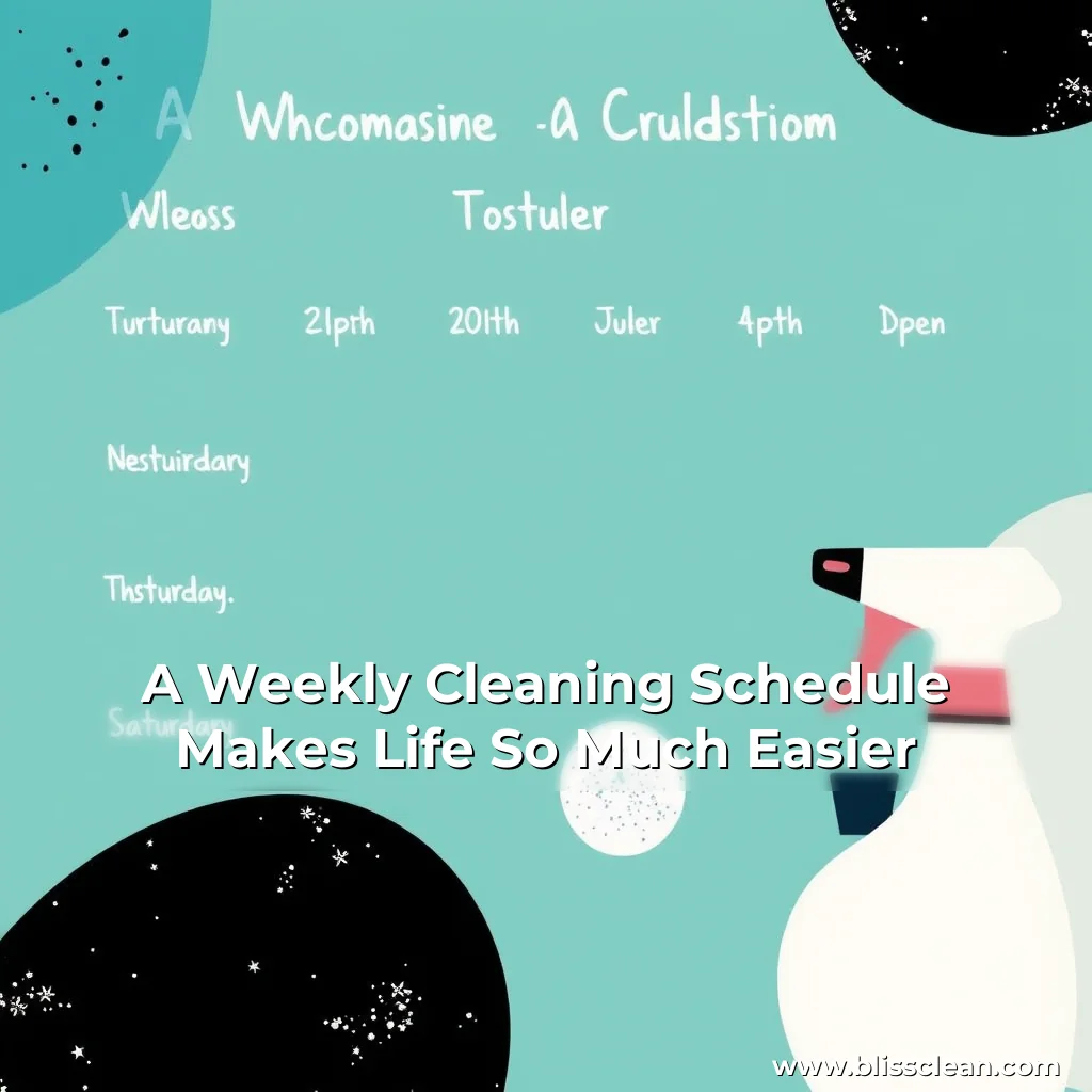 Read more about the article A Weekly Cleaning Schedule Makes Life So Much Easier