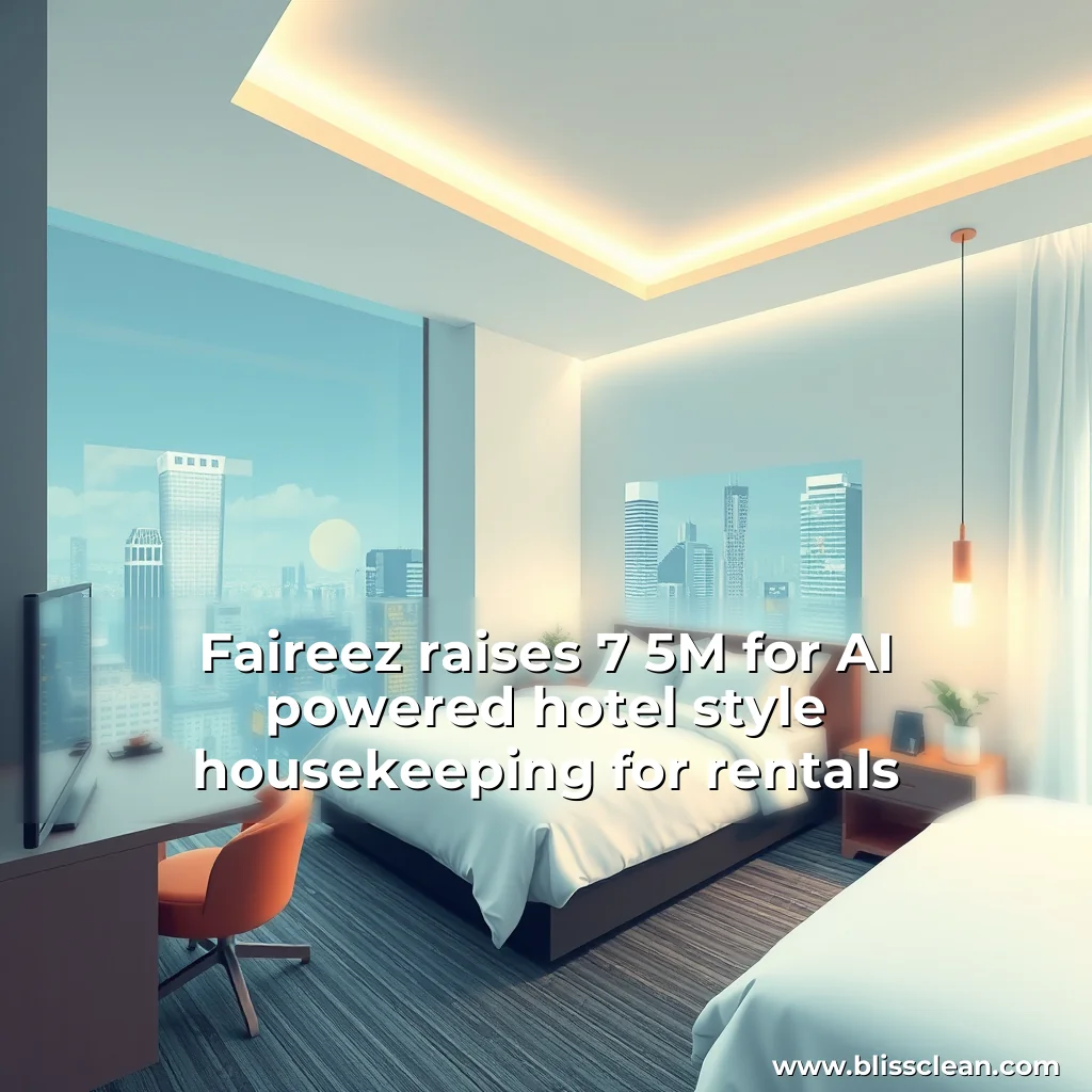 Read more about the article Faireez raises 7  5M for AI  powered hotel  style housekeeping for rentals