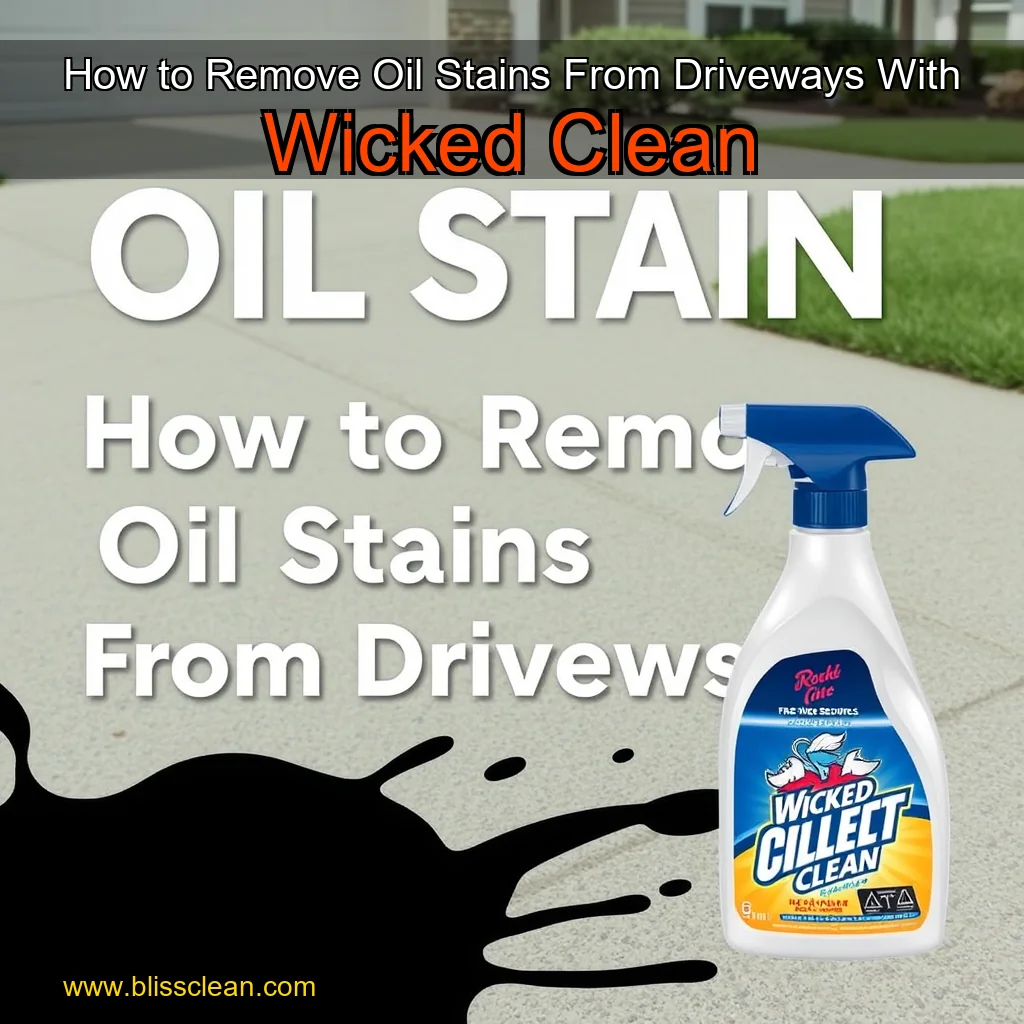 Read more about the article How to Remove Oil Stains From Driveways With Wicked Clean