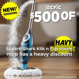 Read more about the article Superb Shark Klik n Flip steam mop has a heavy discount