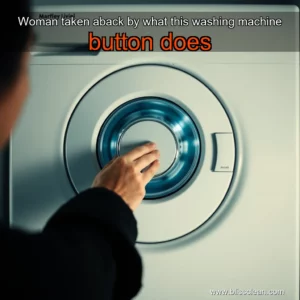 Read more about the article Woman taken aback by what this washing machine button does