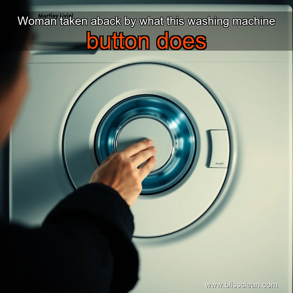 Read more about the article Woman taken aback by what this washing machine button does