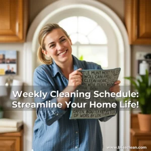 Read more about the article Weekly Cleaning Schedule: Streamline Your Home Life!