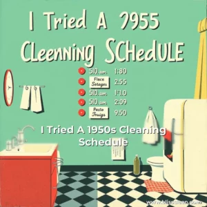 Read more about the article I Tried A 1950s Cleaning Schedule
