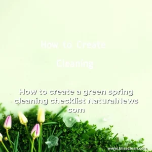 Read more about the article How to create a green spring cleaning checklist  NaturalNews  com