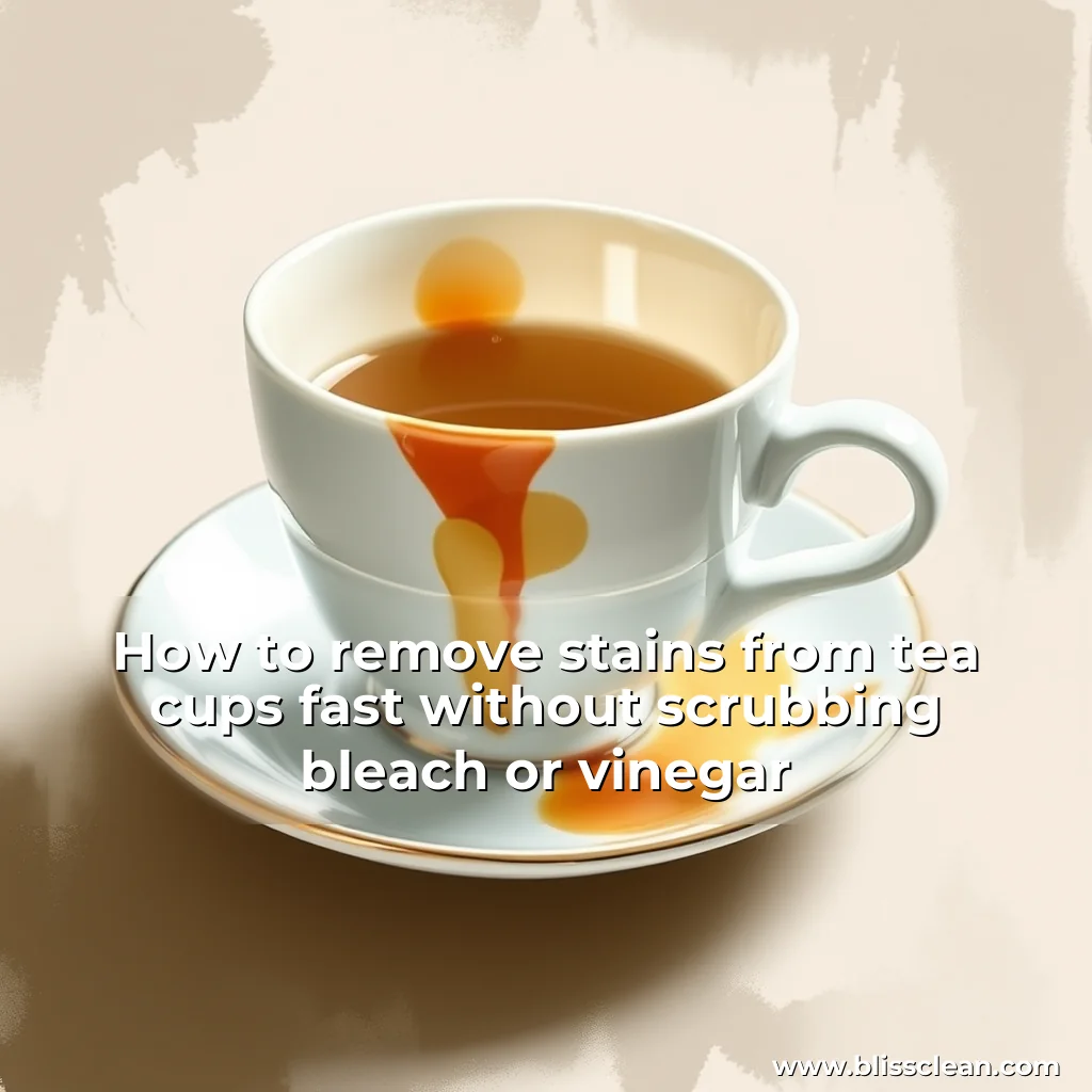 Read more about the article How to remove stains from tea cups fast without scrubbing  bleach or vinegar