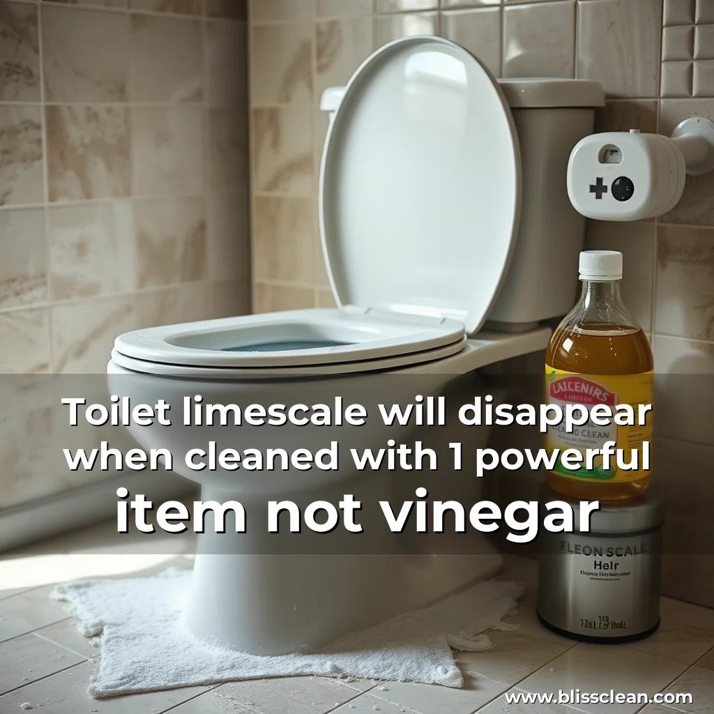 You are currently viewing Toilet limescale will disappear when cleaned with 1 powerful item  not vinegar