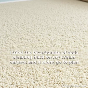 Read more about the article I tried the bicarbonate of soda cleaning hack on my cream carpets and it didnt go to plan