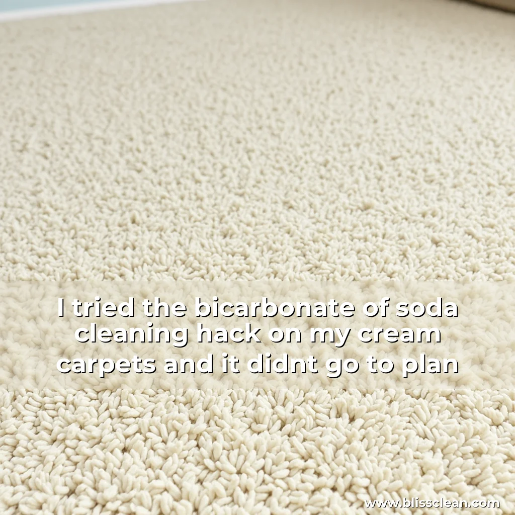Read more about the article I tried the bicarbonate of soda cleaning hack on my cream carpets and it didnt go to plan