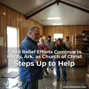 Read more about the article Flood Relief Efforts Continue in Hardy, Ark. as Church of Christ Steps Up to Help