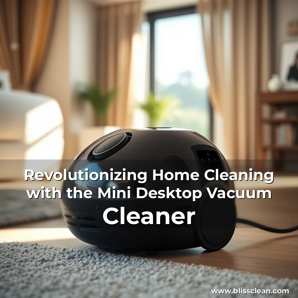 Read more about the article Revolutionizing Home Cleaning with the Mini Desktop Vacuum Cleaner