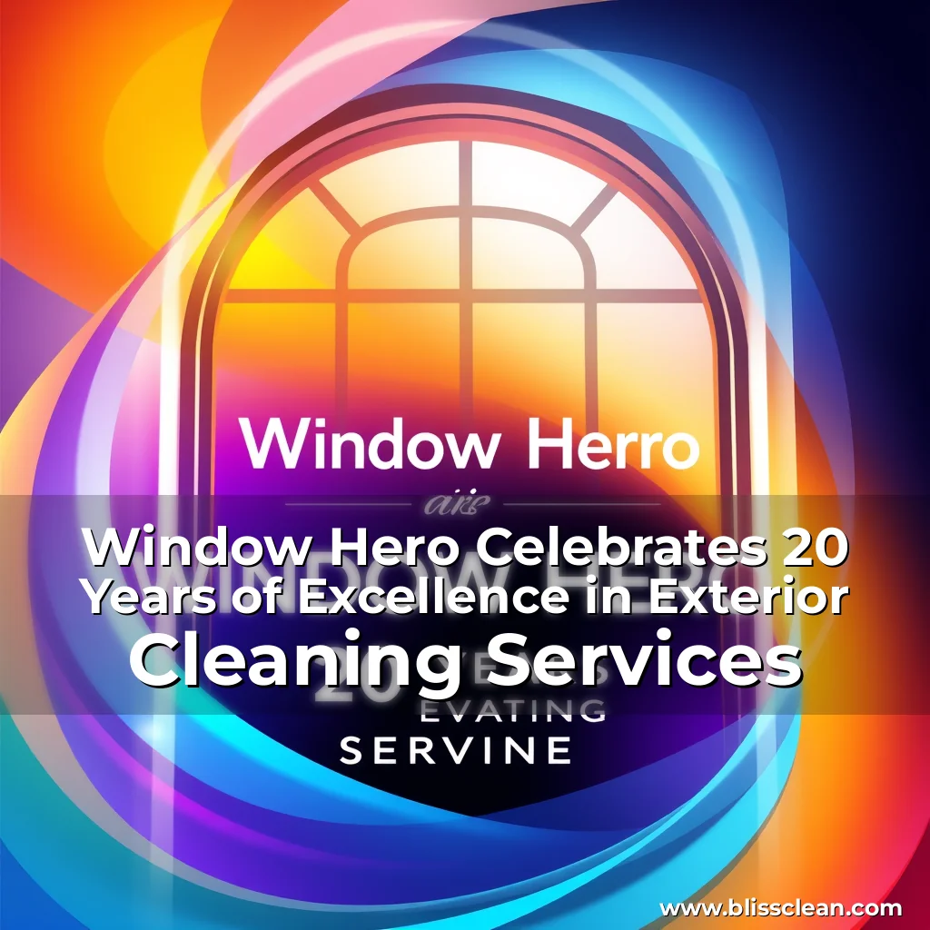Read more about the article Window Hero Celebrates 20 Years of Excellence in Exterior Cleaning Services
