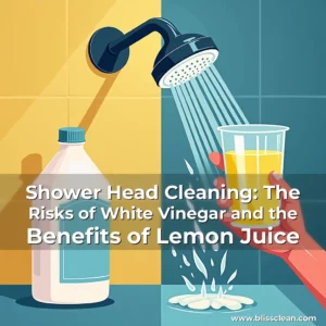 Read more about the article Shower Head Cleaning: The Risks of White Vinegar and the Benefits of Lemon Juice