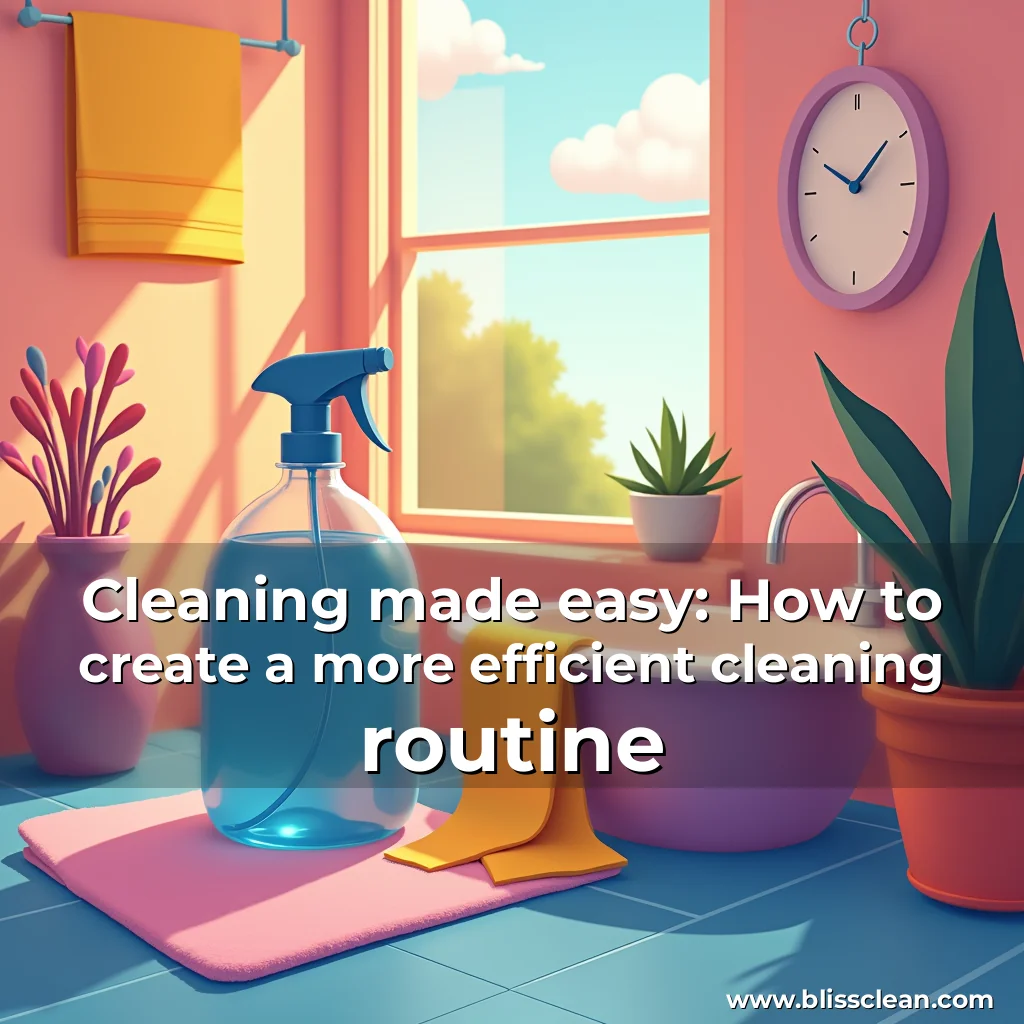 Read more about the article Cleaning made easy: How to create a more efficient cleaning routine