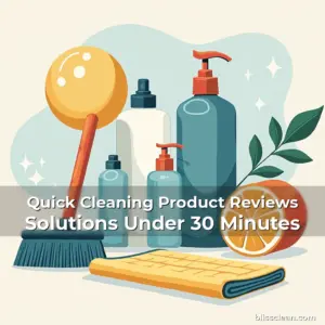 Artistic representation for Quick Cleaning Product Reviews Solutions Under 30 Minutes